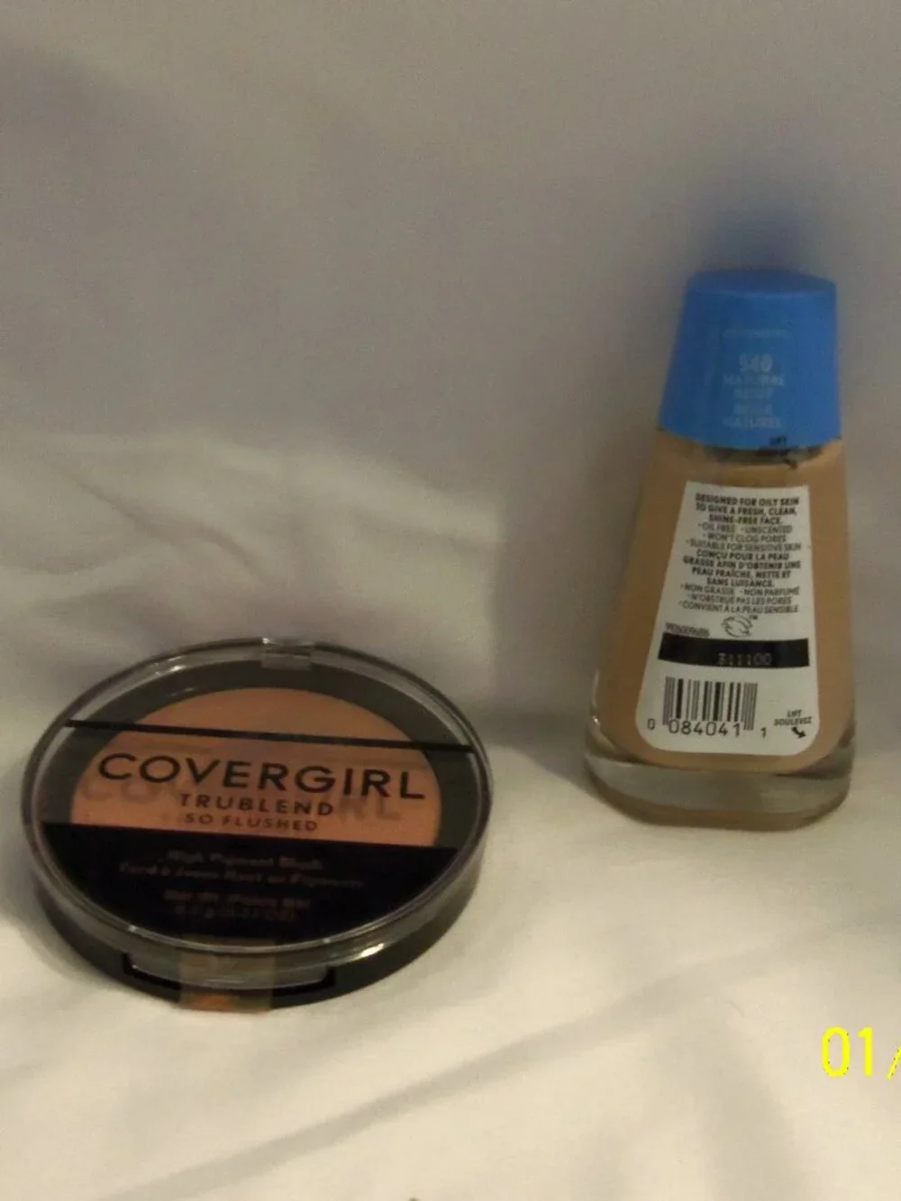 Covergirl Clean Matte Liquid Foundation and Trublend Blush